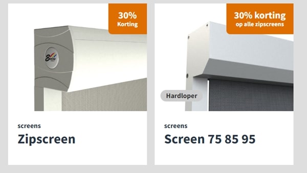 zonwerende screens